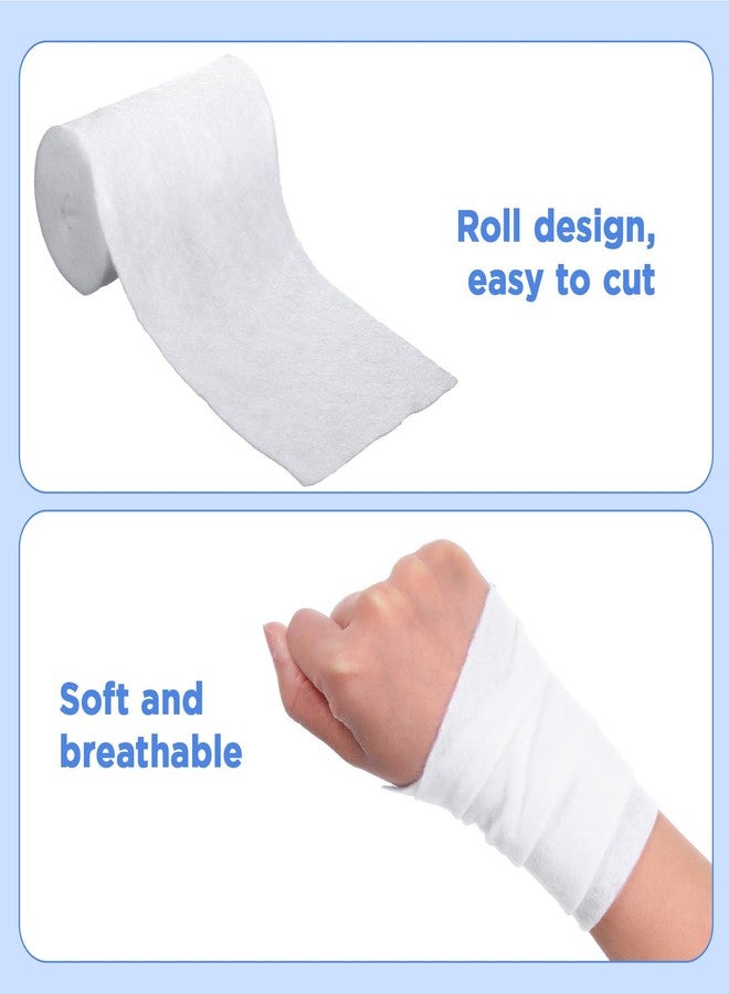Limbeuuu 24 Rolls Cast Padding Individual Pack Undercast Padding Roll Wrap Bandage with Plaster Soft Cloth for Halloween Wrap Bandage Art Projects Body Casts Mask Making Supplies(4 Inch x 8.9 ft) - Image 4